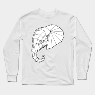 Elephant wireframe Long Sleeve T-Shirt